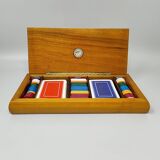 1980s Original Gorgeous Playing Cards Box by Piero Fornasetti in Excellent condition. Made in Italy