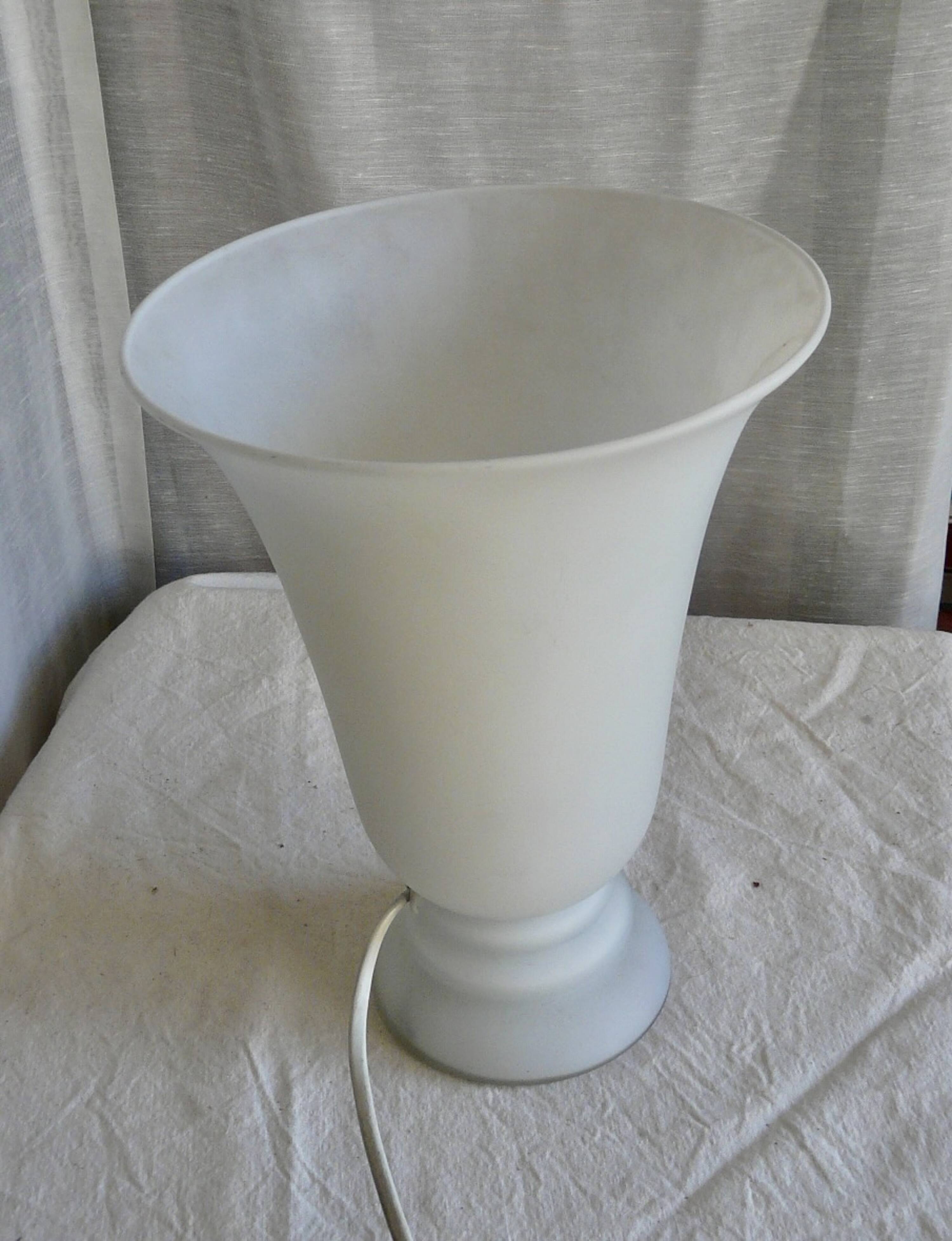 Vianne vintage opaline tulip lamp 1970