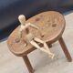 Brutalist bean tripod stool