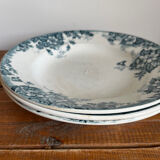 3 deep plates Terre de Fer