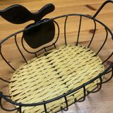 Apple decorative wicker iron basket 🍎
