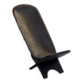Chaise à palabre africaine en bois – Fauteuil artisanal du Burkina Fas