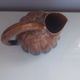 Vintage "pumpkin" pitcher in flamed ceramic (light years 50/60)
