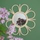 Plastic flower mirror