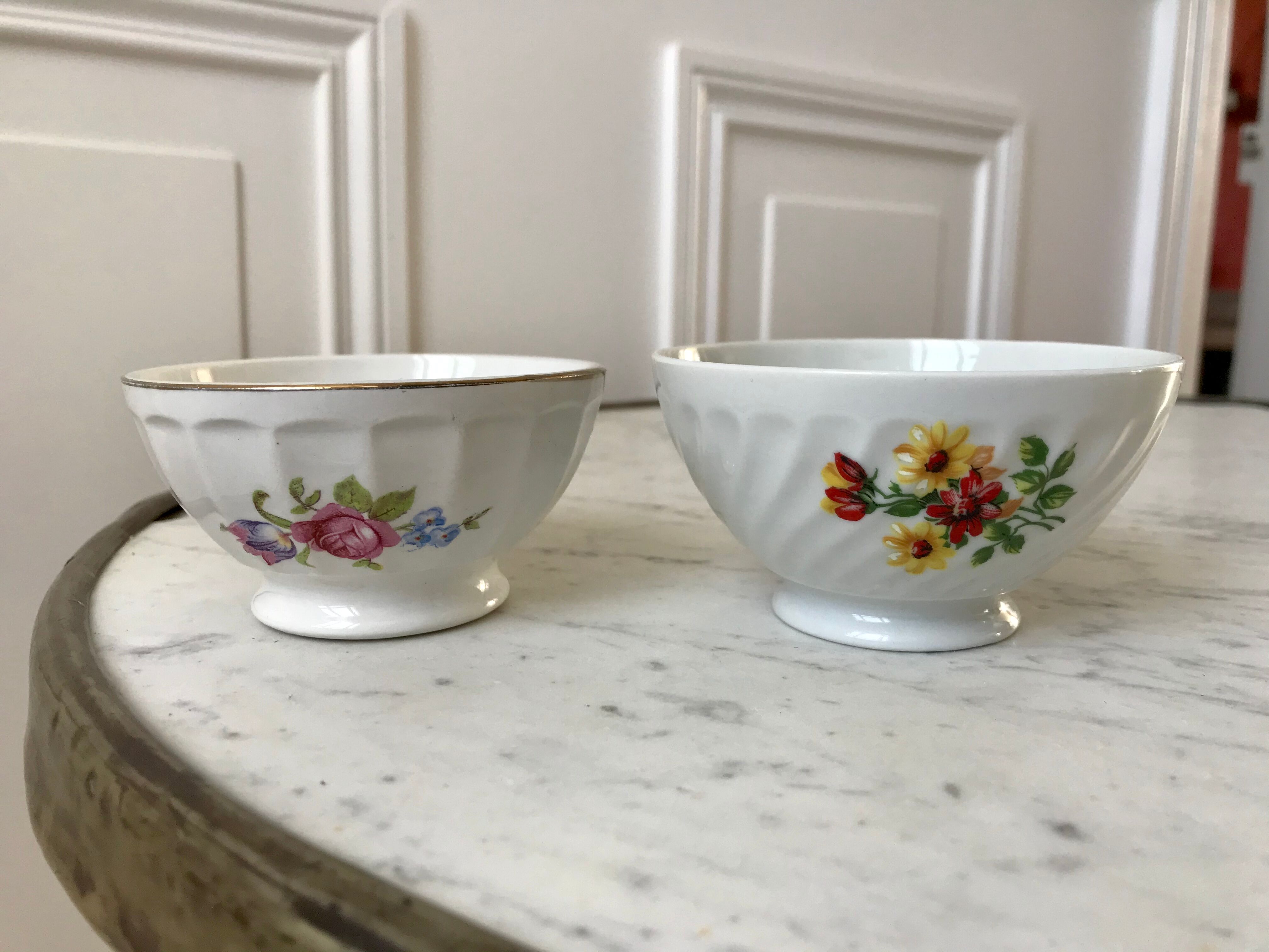 Duo de bols vintage digoin années 60