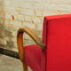 Fauteuil bridge en velours
