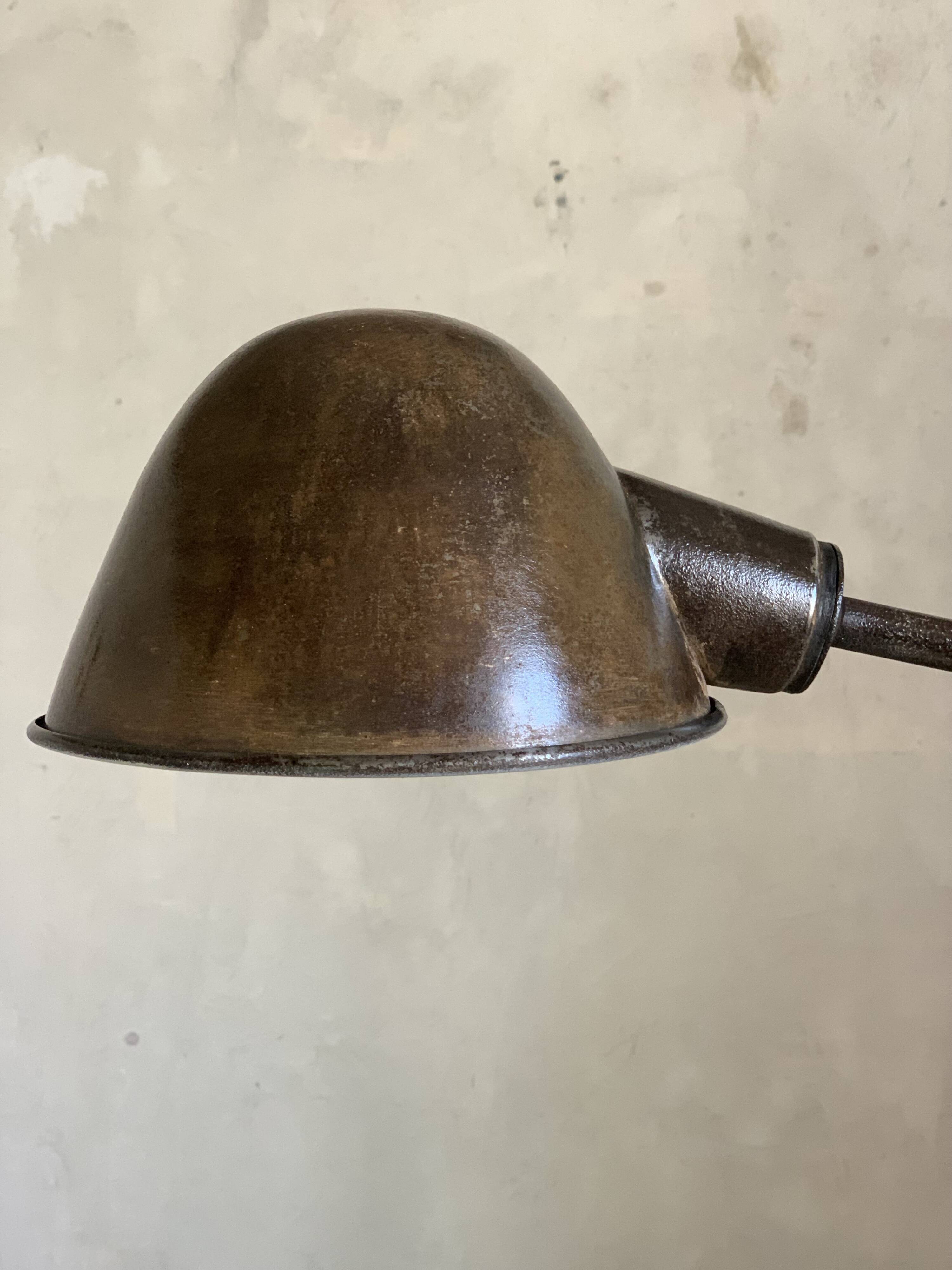 Vintage industrial workshop floor lamp