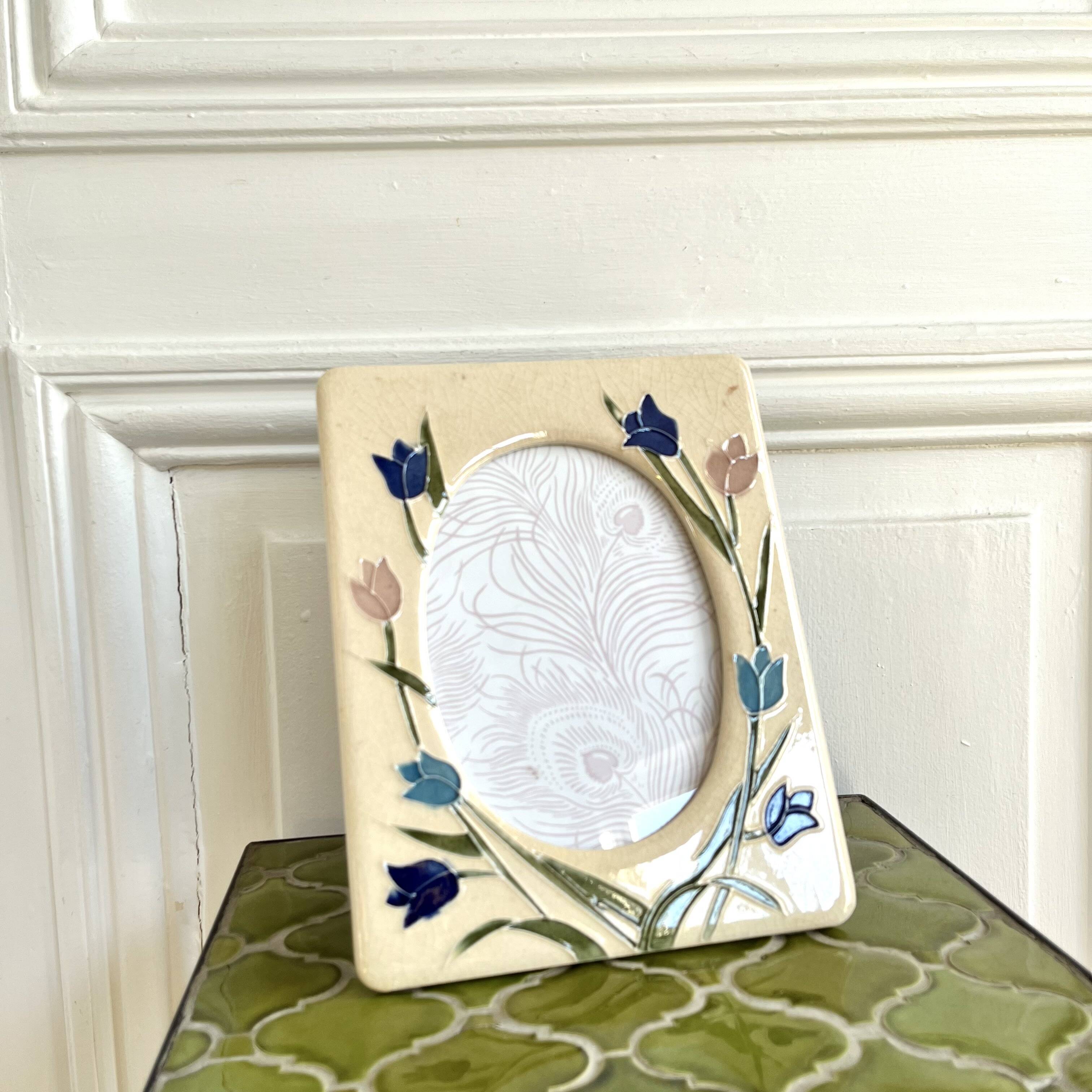 Cadre photo céramique