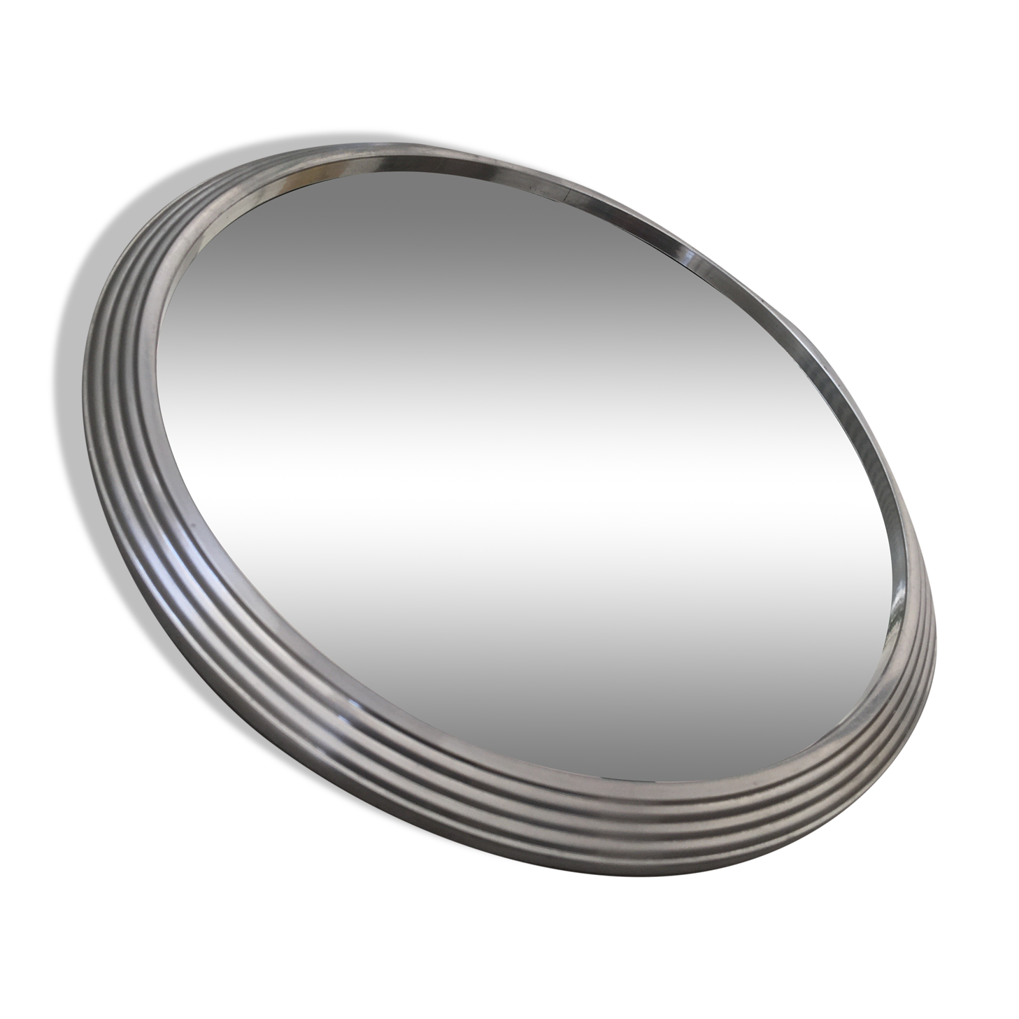 Silver silver art deco mirror tray