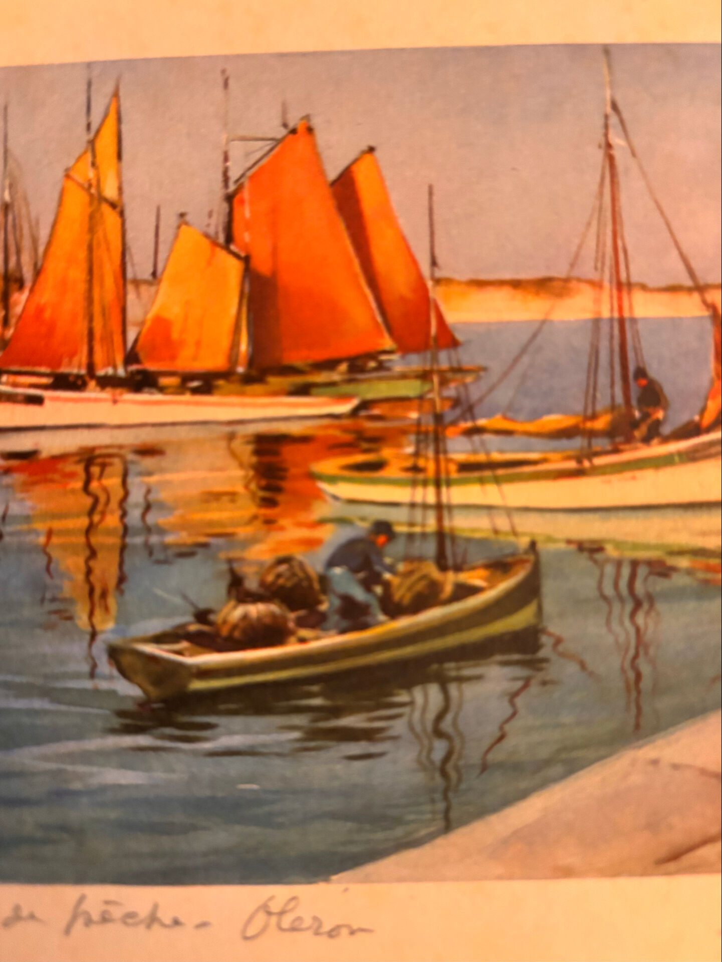 2 Estampes Anciennes / Lithographies. Île d'Oléron par Louis Lessieux