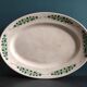 French vintage set of 4 plates, sauce boat and platter, from Longchamps, Cannes model