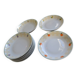 8 Guy Degrenne plates, “sweet and salty” model