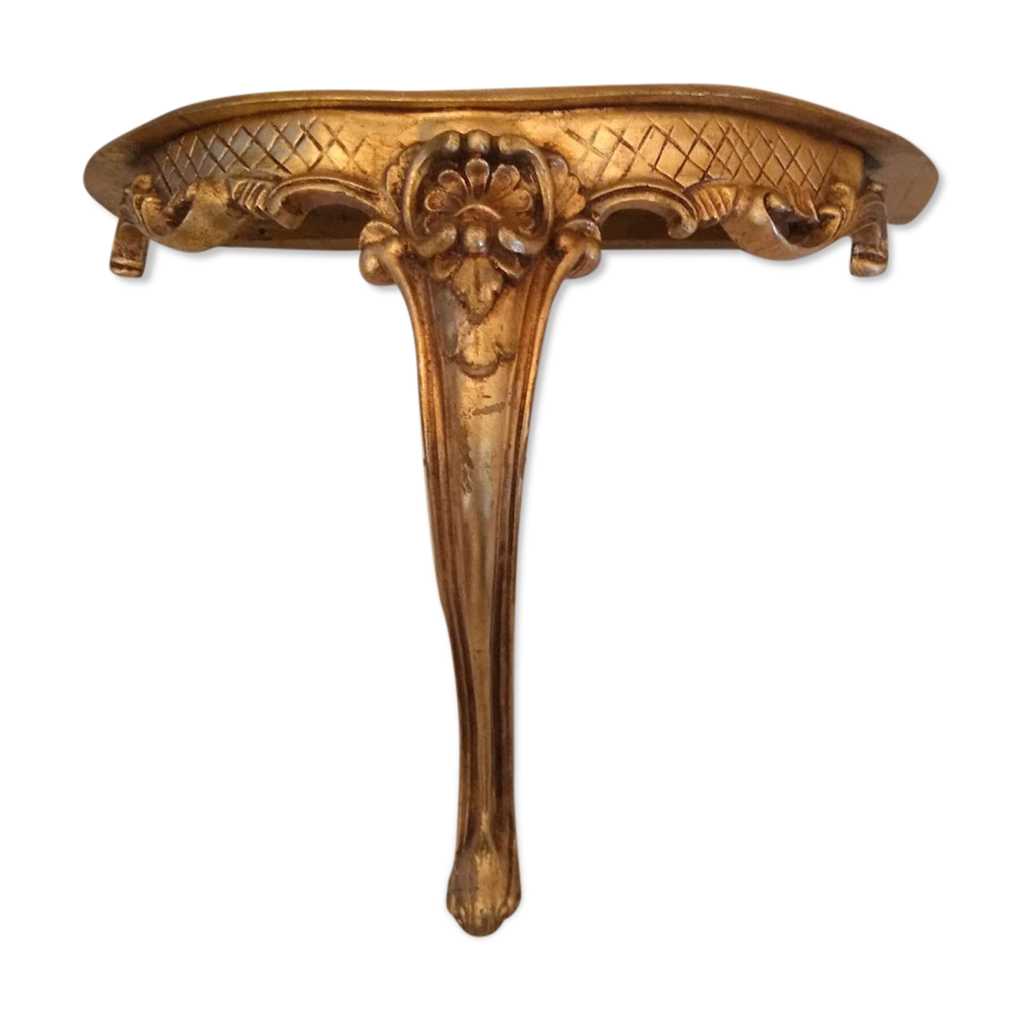 Wall-mounted half-moon console