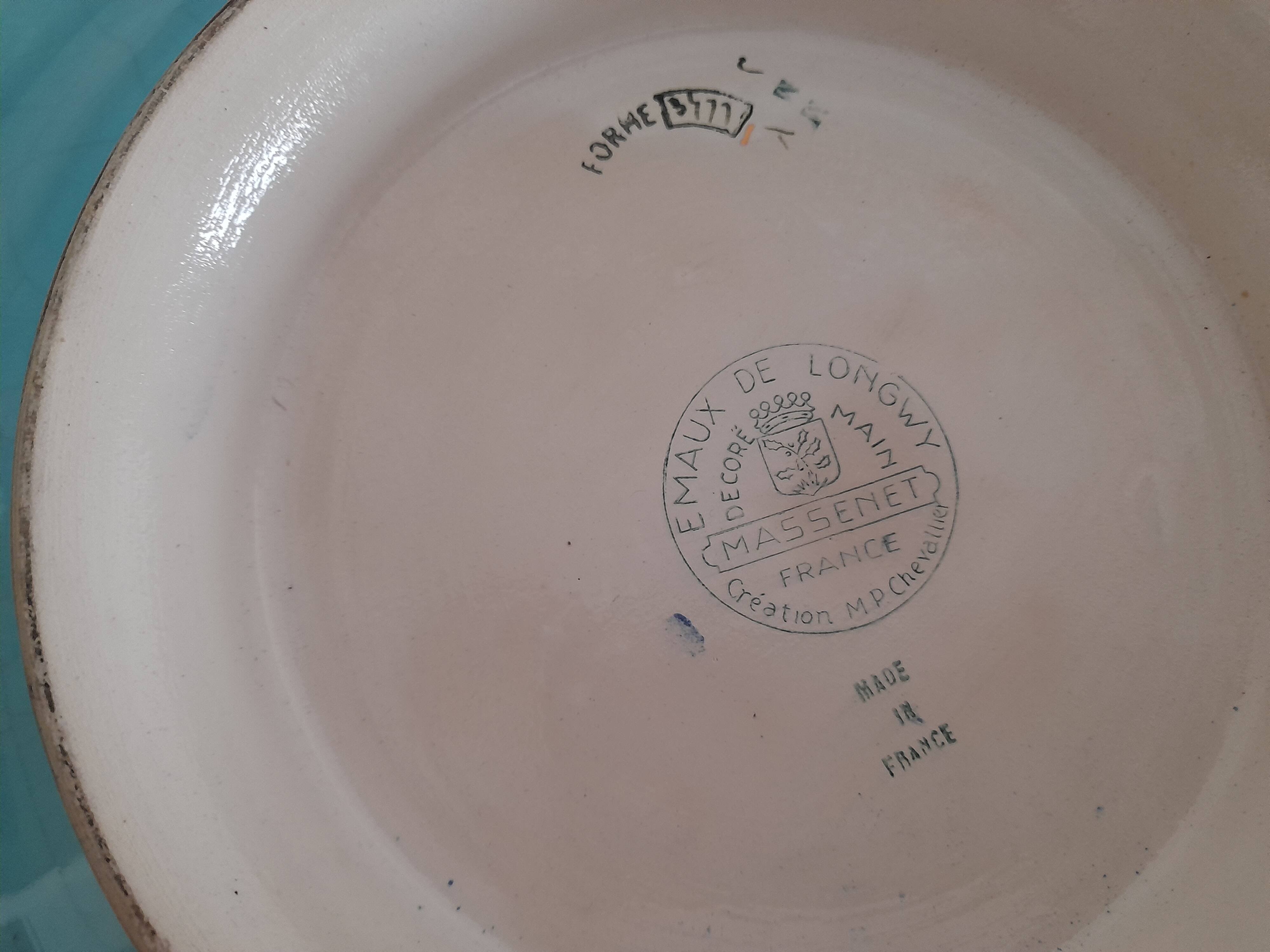 Magnificent Longwy fruit bowl