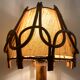 Lampe en rotin Louis Sognot 1950