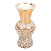 Vase en céramique dorée Lucien Brisdoux