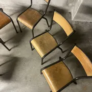 Set of 6 school chairs