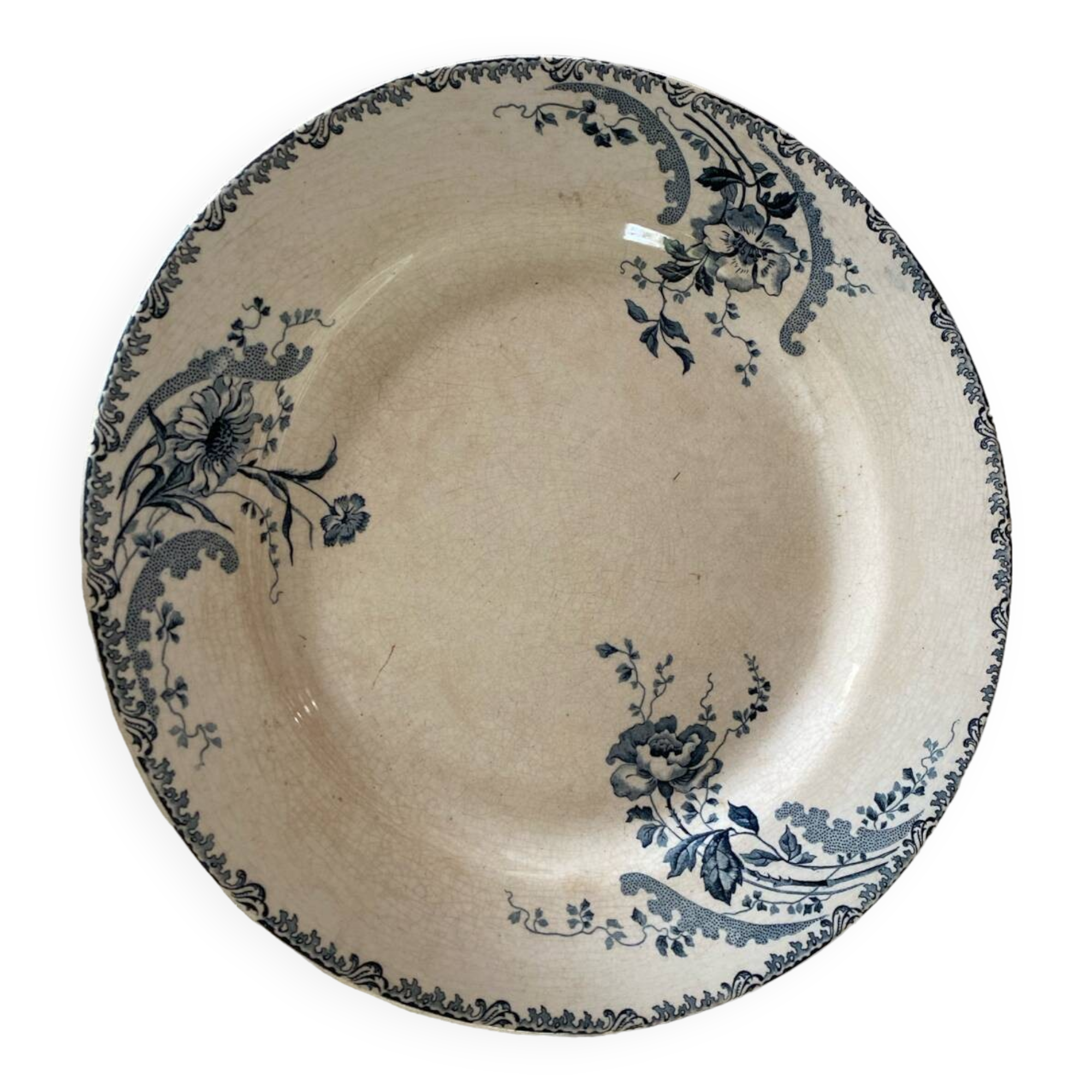 Round iron earth dish