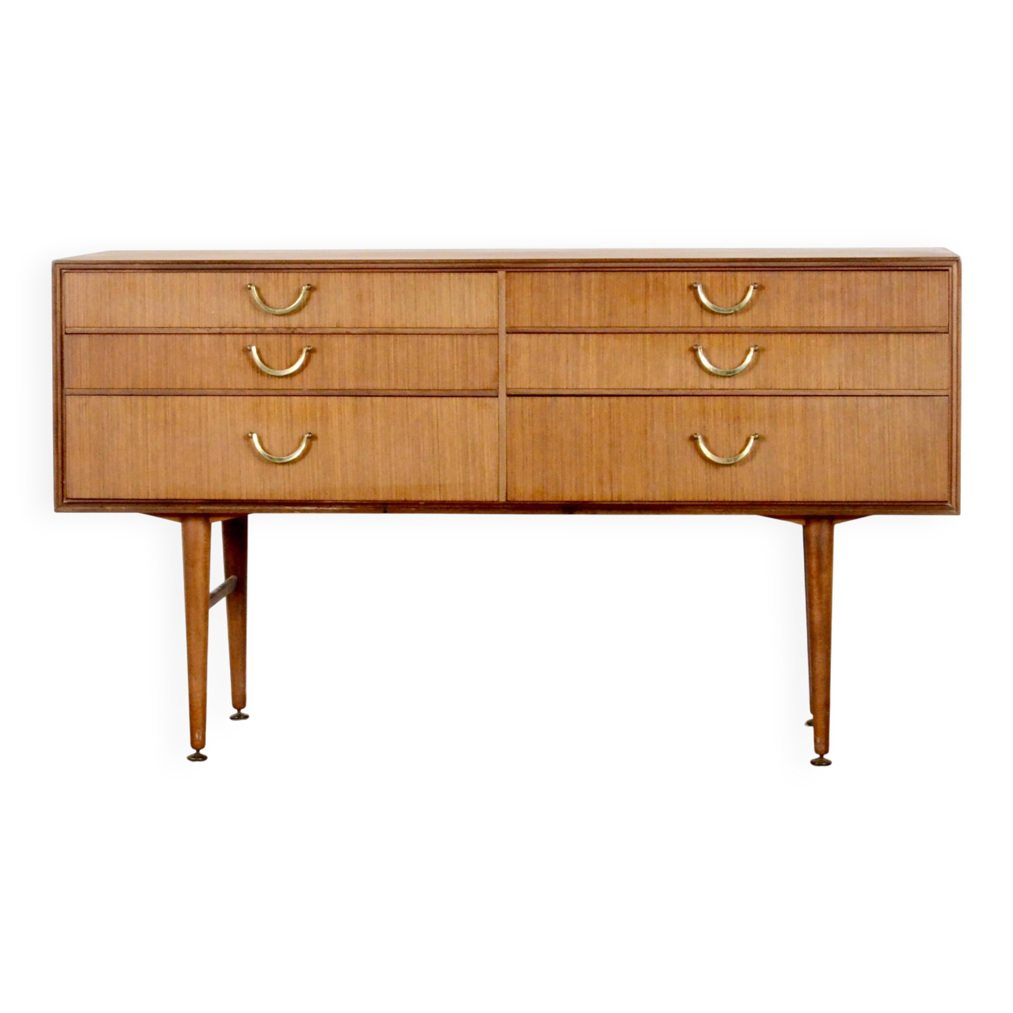 Buffet/commode Meredew du milieu du siècle en teck. Vintage