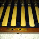 Box 24 cutlery with silver metal fish