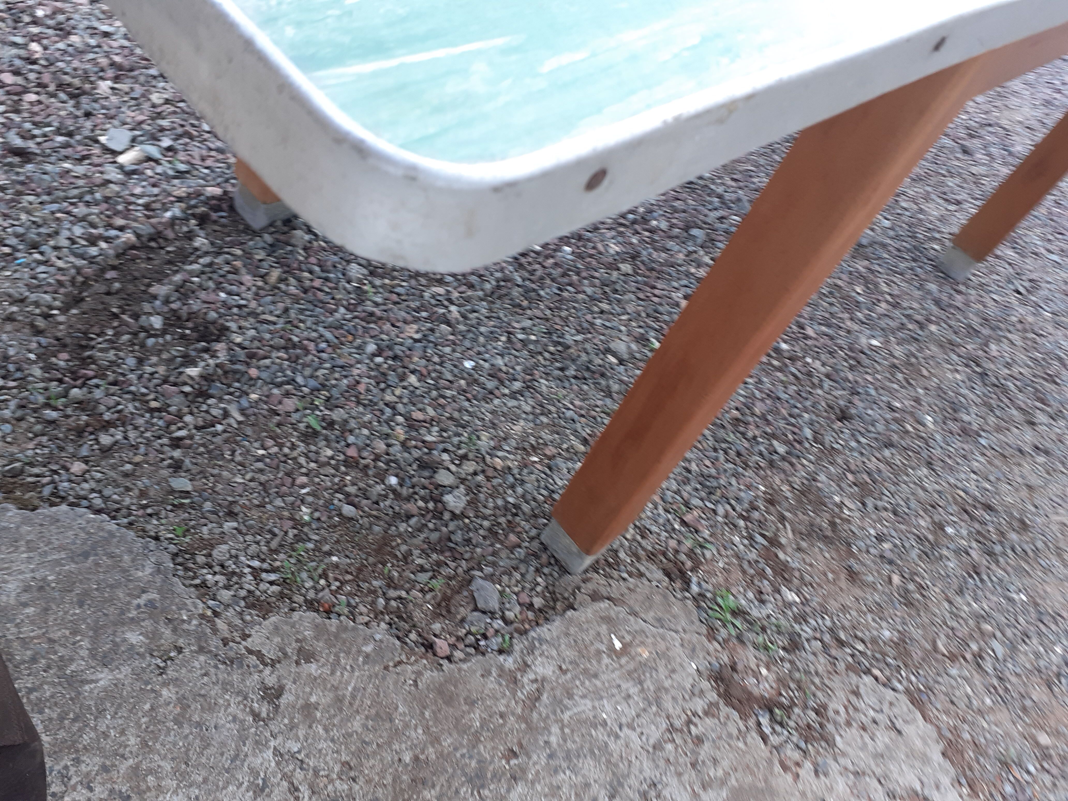 Vintage wooden formica kitchen table