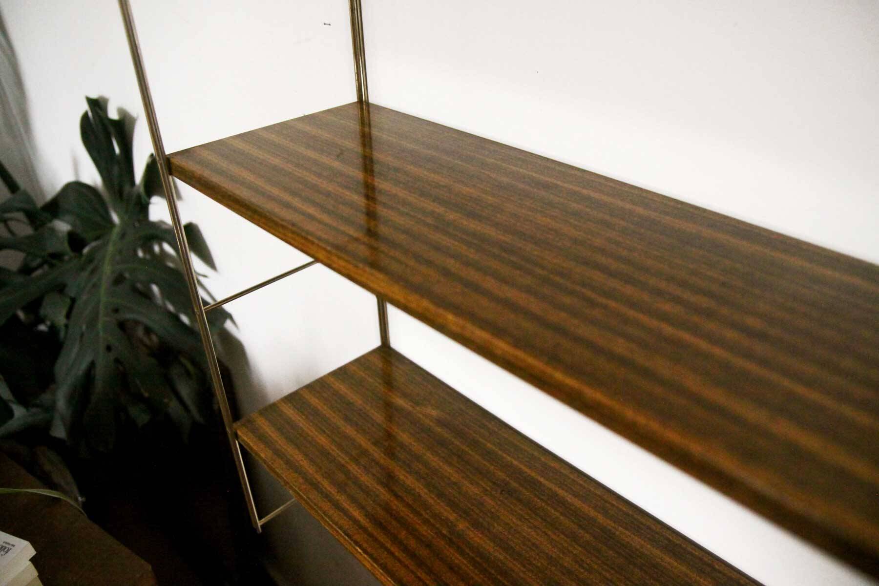 Vintage wall “string” shelf