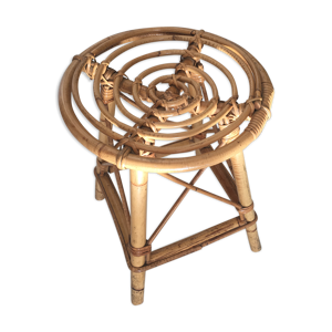 Tabouret en osier