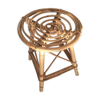 Tabouret en osier