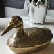 Void zoomorphic pocket in the shape of a mallard in solid brass - vintage model 70s