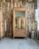 Antique mirrored wardrobe in pitch pine (renovated)