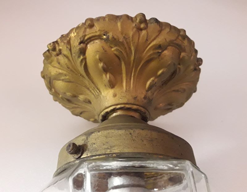 Brass and Napoleon III glass