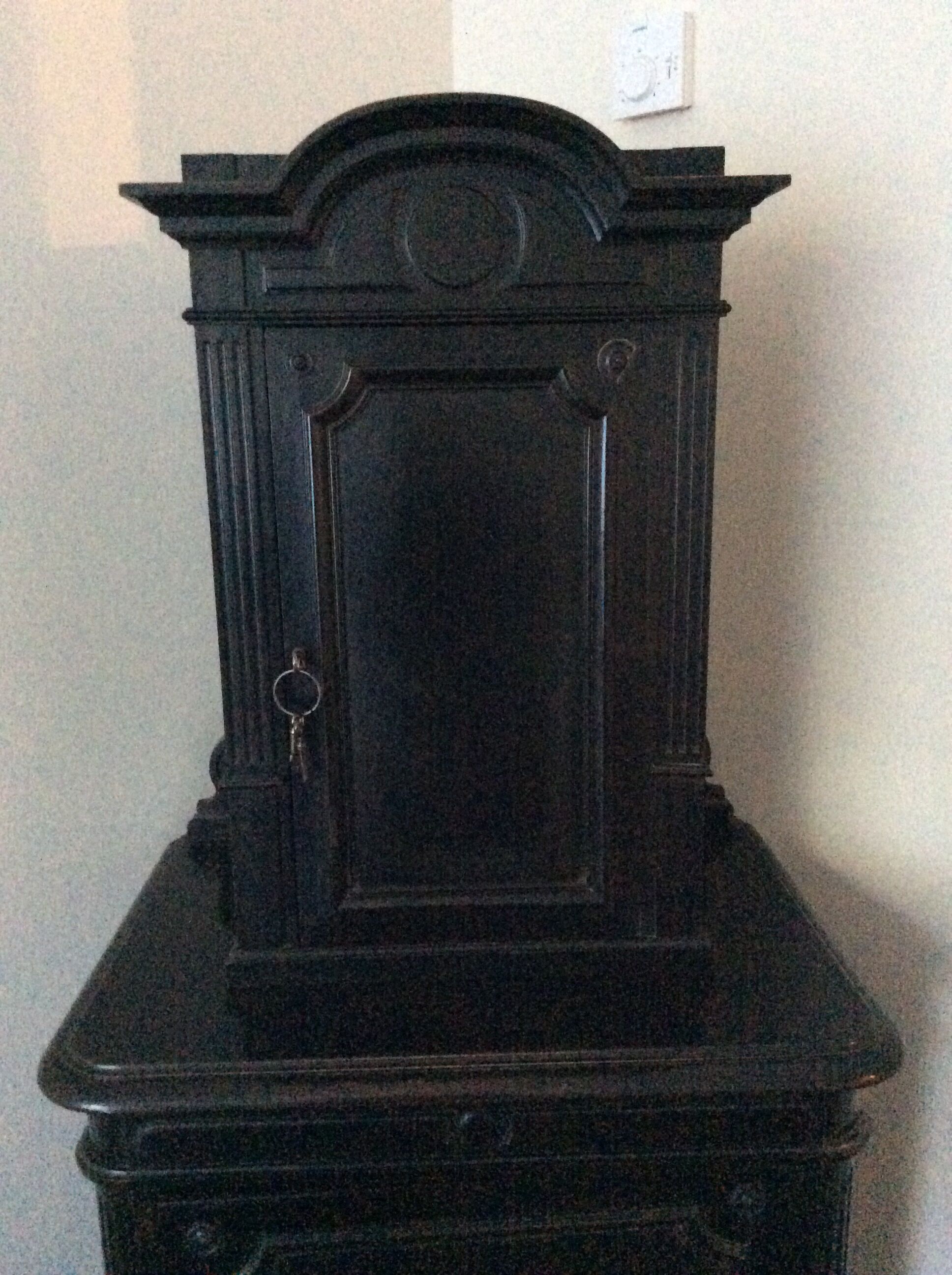 Buffet two Napoléon III bodies in blackened wood