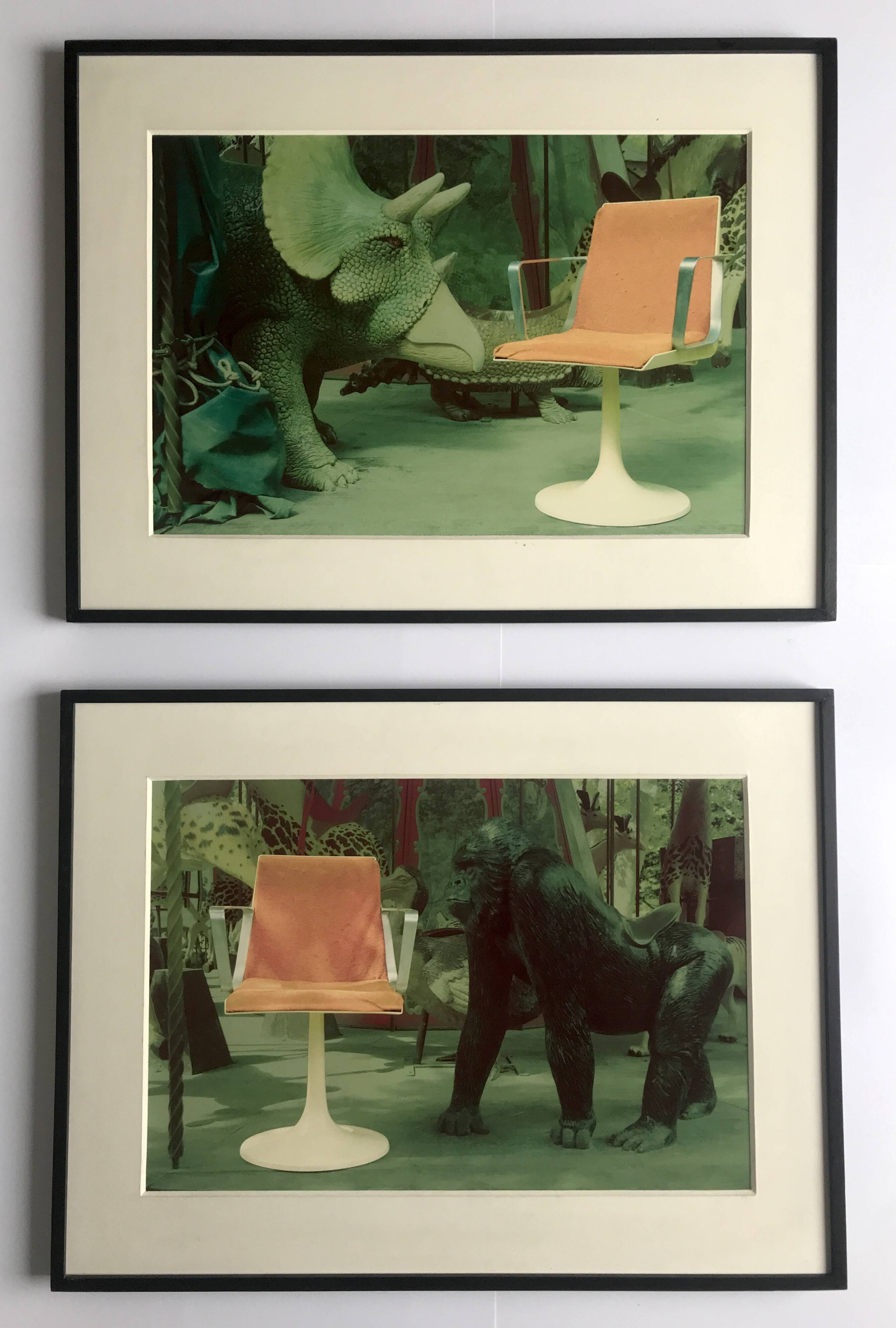 Exhibition prints for the 30th anniversary of the Allibert chair, published in the 70s.