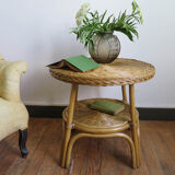 Roundtable in rattan