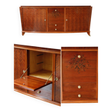 Rosewood and rosewood sideboard in the style of Jules Leleu