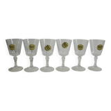 Set of 6 new Arques crystal glasses