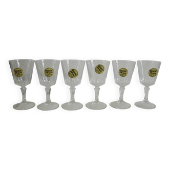 Set of 6 new Arques crystal glasses