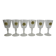 Set of 6 new Arques crystal glasses