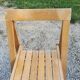Paire de chaises pliantes à lattes en hêtre des années 70