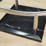 Table basse en métal, design danois, années 1990, production : Danemark
