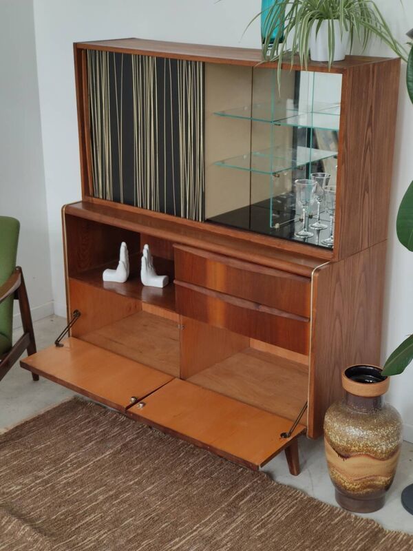 Buffet vaisselier U372/386 B.Landsman et H.Nepozitek pour Jitona 1960