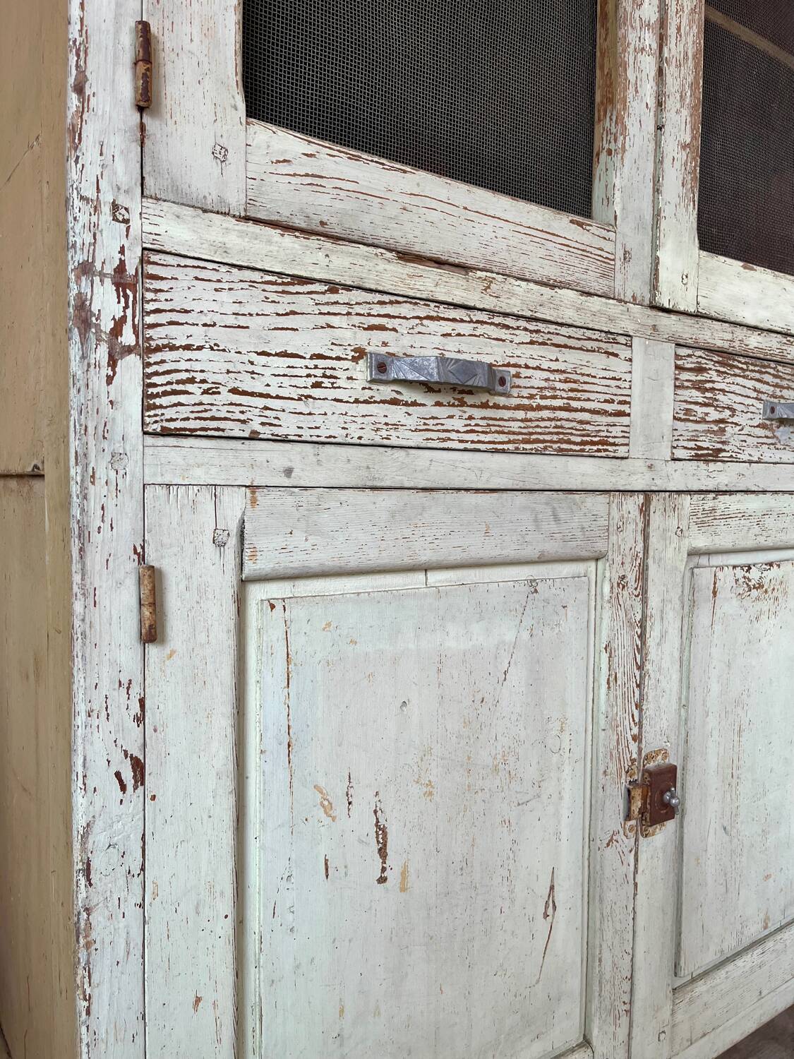 Buffet, dresser, pantry in patinated wood