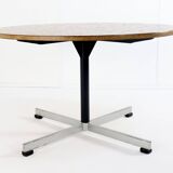 Round copper dining table