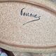 Ceramic foie gras dish from Vallauris – engraved floral decoration