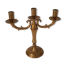 Candlestick old brass 3 branches