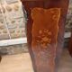 Louis XV-style lady secretary, in rosewood veneer flower decoration.