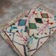 Handwoven coloured wool rug, 190 x 90 cm - R320