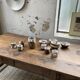 Anthropomorphic ceramic teapot, cups and bowl set