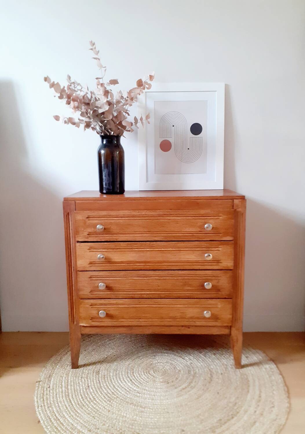 Vintage oak chest of drawers
