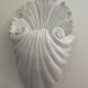 Art Deco shell wall lamp 49cm